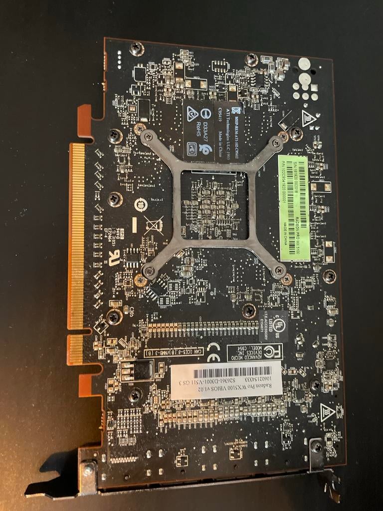 AMD Radeon Pro WX 5100 Videokaart, Computers en Software, Videokaarten, PCI-Express 3, Gebruikt, AMD, DisplayPort