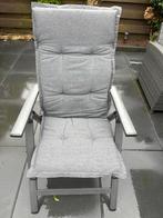 Luxe verstelbare klapstoel met kussen, Ophalen, Gebruikt, Metaal, Inklapbaar