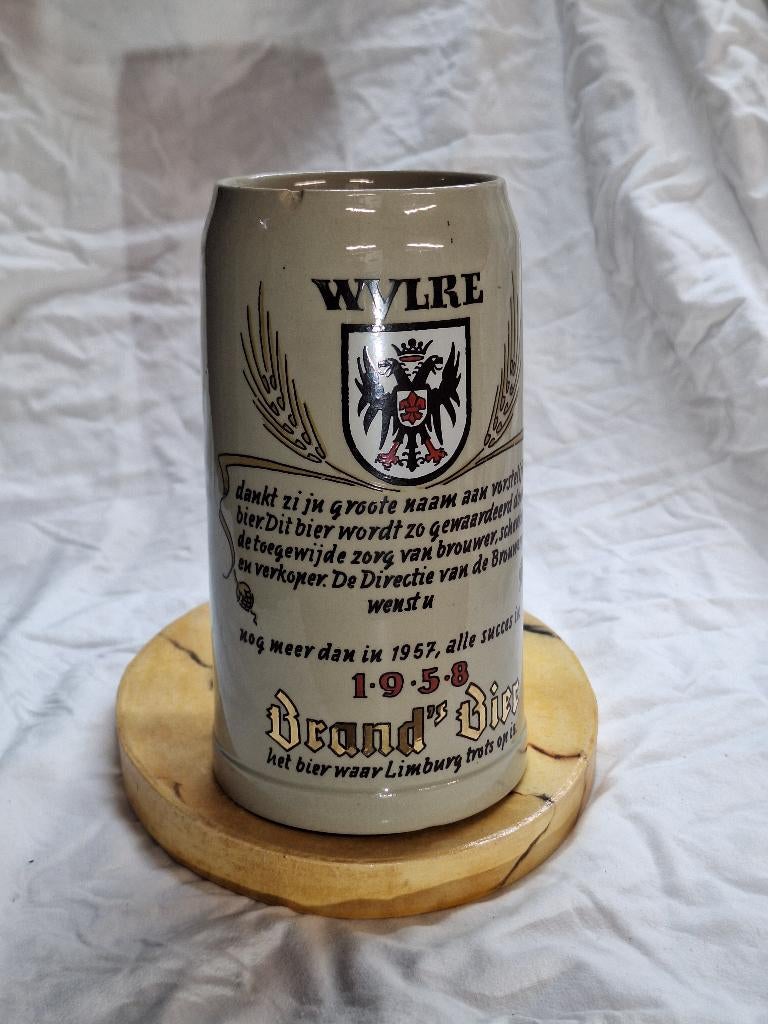Brand bier jaarpul 1957/1958, Verzamelen, Ophalen, Gebruikt, Pul(len), Brand