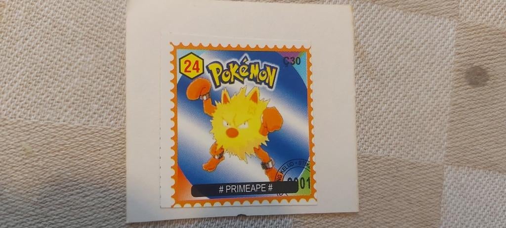 pokemon postzegel gelimiteerd Primeape fraai, Ophalen of Verzenden, Nieuw, Overige typen