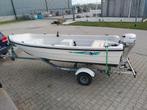 Garda 430 Fish visboot met trailer en 8pk honda 4 takt  2010, Watersport en Boten, Vis- en Consoleboten, Ophalen, Tot 10 pk, Zo goed als nieuw