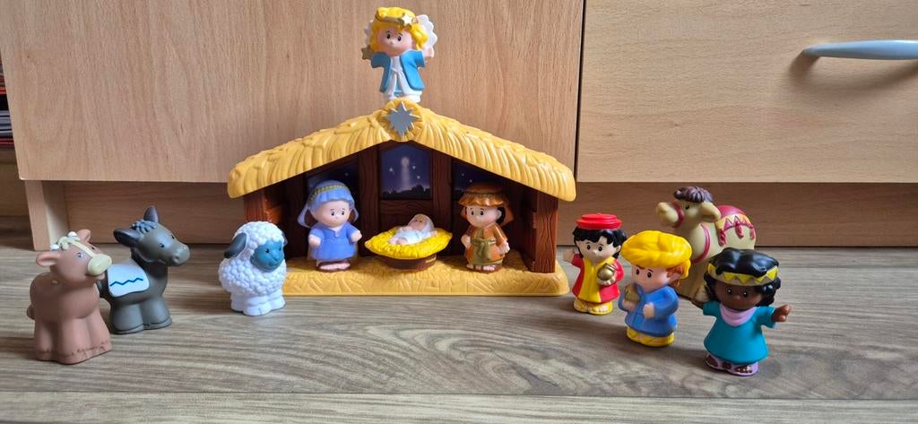 Little People Kerststal met figuren en dieren, Diversen, Kerst, Ophalen of Verzenden