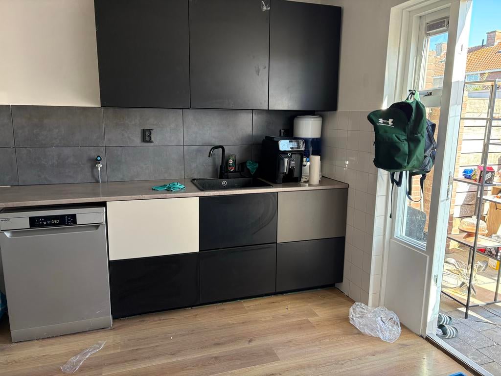 IKEA Method keukenblok - 3 jaar oud, z.g.a.n. (zonder blad), Ophalen, Overige materialen, Zwart, Enkelwandige keuken