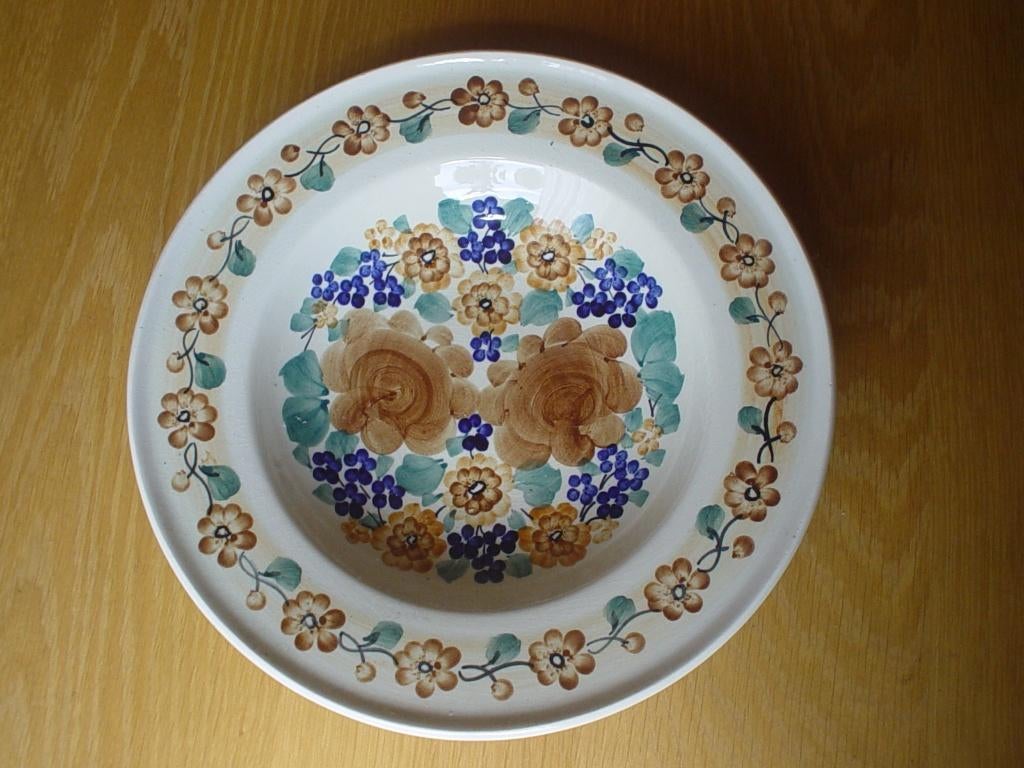 Wandbord gebloemd, Ophalen of Verzenden