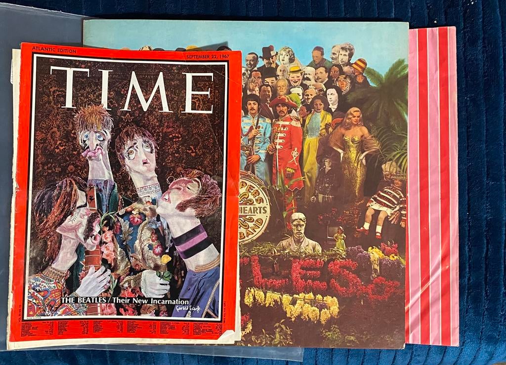 Beatles Sgt Pepper Lonely Hearts met zeldzame knipsel, Cd's en Dvd's, Vinyl | Pop, Ophalen of Verzenden, 1960 tot 1980, Zo goed als nieuw