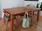 Eettafel, massief grenen, 180x90cm, Huis en Inrichting, Tafels | Eettafels, Ophalen, Gebruikt, Klassiek, 50 tot 100 cm