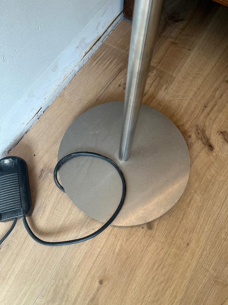 Staande lamp met dimmer, Ophalen, Gebruikt, Glas, 150 tot 200 cm