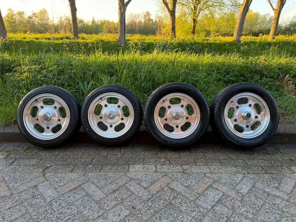 Vollswagen vw Empi lichtmetalen slot dish velgen 5x205 15inc, Ophalen, Gebruikt, 15 inch, Velg(en)