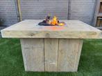 Vuurtafel met extra blad en ruimte voor gasfles, Tuin en Terras, Ophalen, Gebruikt