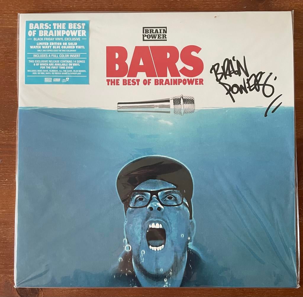 Brainpower - Bars LP gesigneerd limited edition, Verzenden, 12 inch, Nieuw in verpakking, Colored vinyl