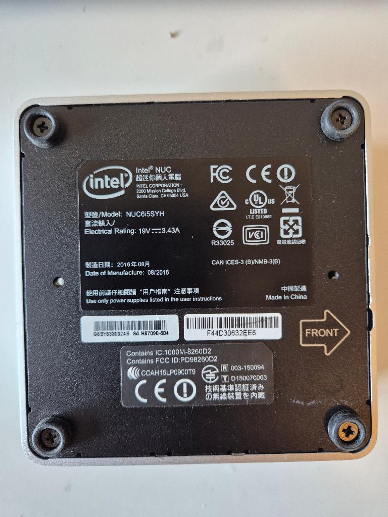 Intel NUC, Verzenden, Gebruikt
