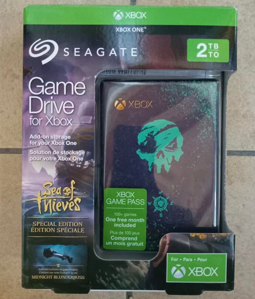 Seagate Game Drive 2TB Xbox One Sea of Thieves Special Editi, Spelcomputers en Games, Spelcomputers | Xbox | Accessoires, Verzenden