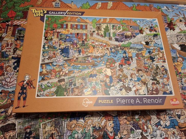 Goliath Gallery That's life Renoir nr 927907, 1000 stukjes, Hobby en Vrije tijd, Denksport en Puzzels, Zo goed als nieuw, Legpuzzel