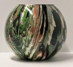 vaas gegoten pouring art kunst epoxy handmade uniek bolvaas, Overige kleuren, Ophalen of Verzenden, Minder dan 50 cm, Glas