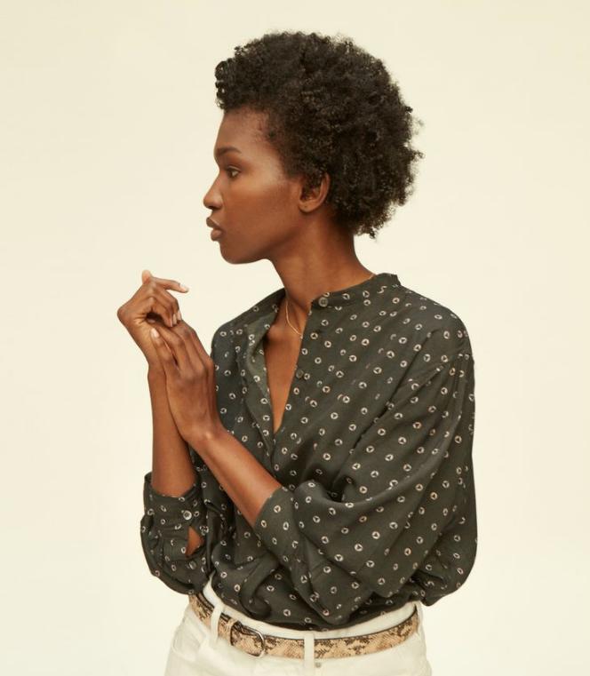 Isabel Marant Etoile prachtige blouse mt 38+ viscose /rayon, Verzenden, Zo goed als nieuw, Grijs, Maat 38/40 (M)