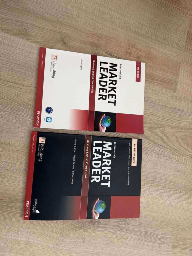 Market Leader Intermediate 3rd Edition (2 boeken), Boeken, Studieboeken en Cursussen, Ophalen, Gamma, Gelezen, HBO