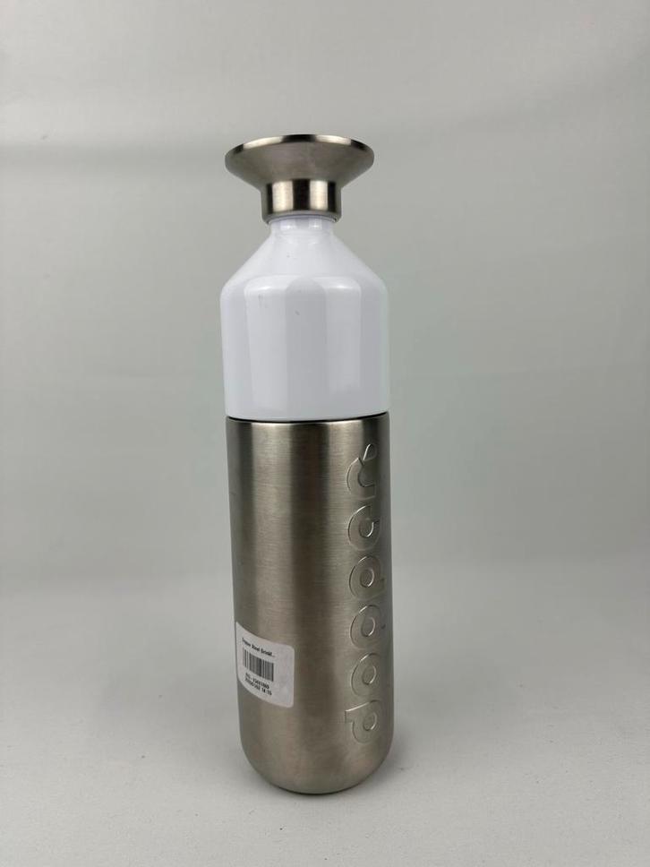 Dopper Insulated drinkfles - RVS, wit, Sport en Fitness, Bidons, Zo goed als nieuw, Ophalen of Verzenden