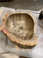 Uitverkoop | Waskom / wasbak van versteend hout, Ophalen, Nieuw, Rond, Steen of Aardewerk