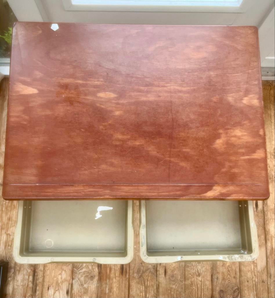 Vintage Werzalit Tekentafel / Schoolbankje, Ophalen of Verzenden, In hoogte verstelbaar, Gebruikt