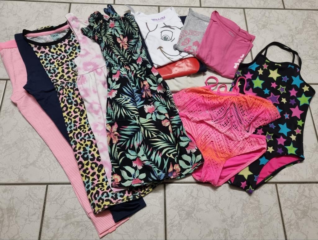 Zomer pakket meisje maat 128, Kinderen en Baby's, Kinderkleding | Maat 128, Ophalen of Verzenden, Zo goed als nieuw, Meisje, Overige typen