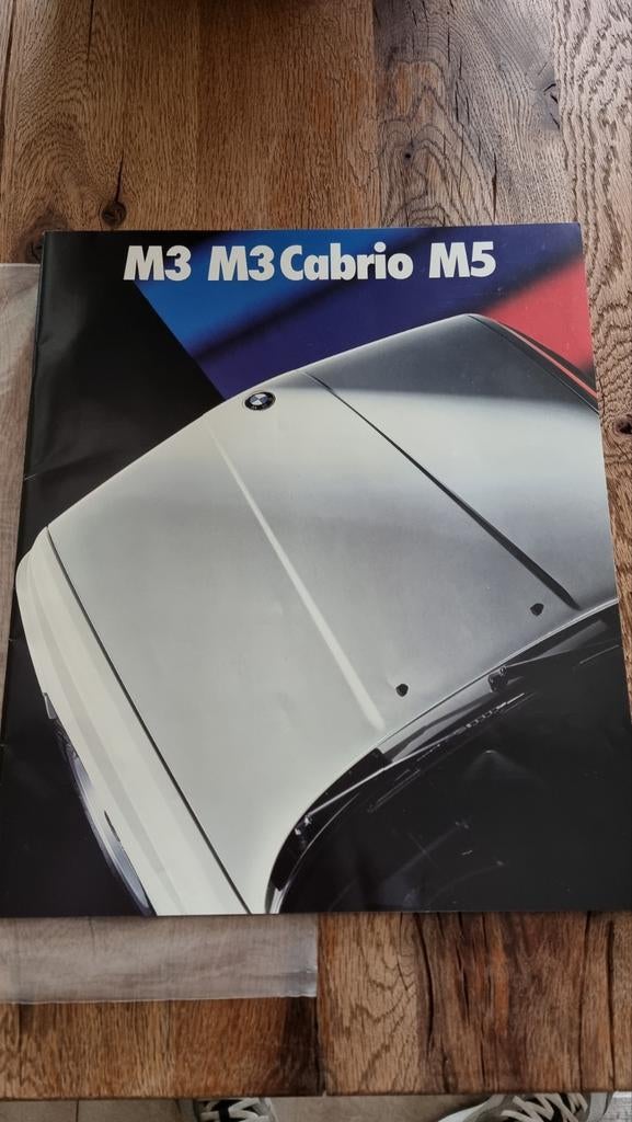 Brochure BMW M3, cabrio en M5 (Duits) 1990, Ophalen of Verzenden, Zo goed als nieuw, BMW