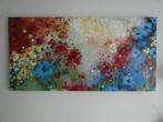 Schilderij. Afm. 160 x 80 cm. Olieverf. Bloemen . Gesigneerd, Ophalen of Verzenden