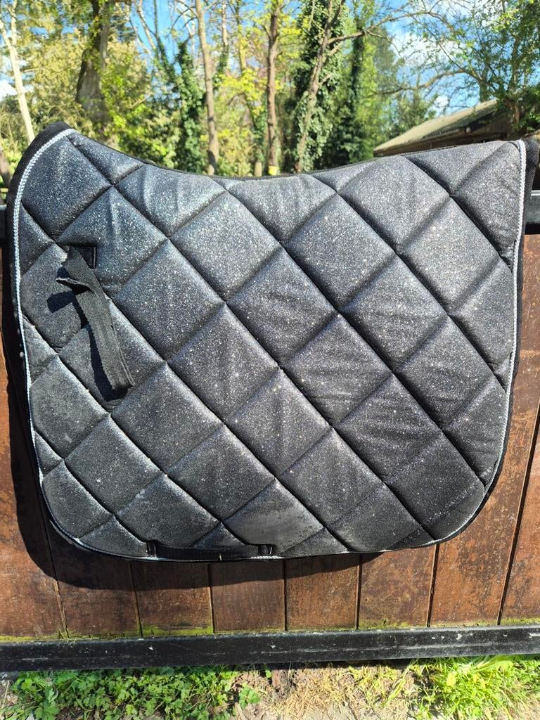 Zwart zilver glitter dekje, Ophalen of Verzenden