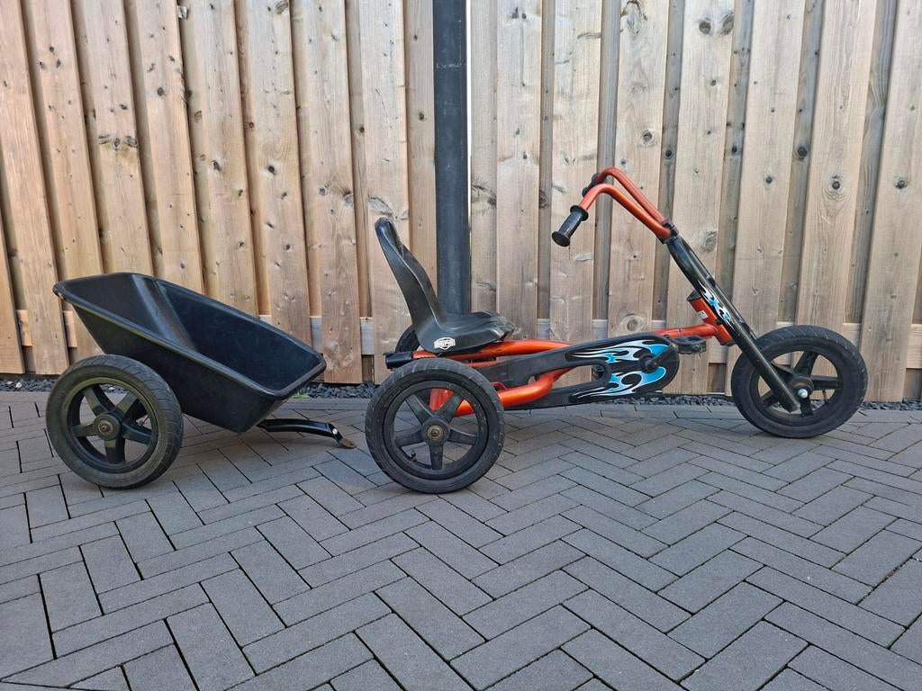 Toffe Berg Choppy skelter met aanhanger - banden leeg, Ophalen of Verzenden, Gebruikt, Berg, Met kar of aanhanger