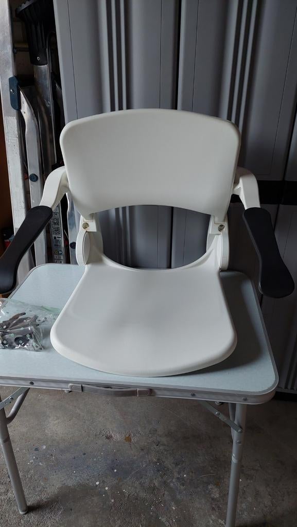 Linido douchezitting met rugleuning & opklapbare armleggers, Ophalen of Verzenden