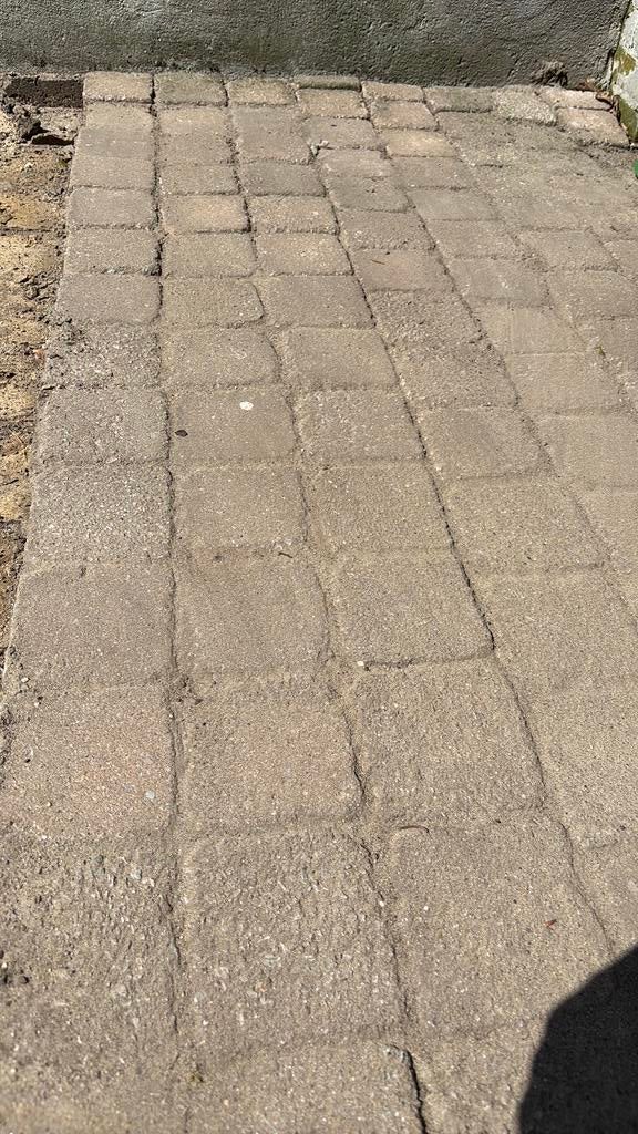 5m2 koppelstenen / koppelstones 11x11x6 cm, Ophalen, Gebruikt, Klinkers, 5 tot 10 m²