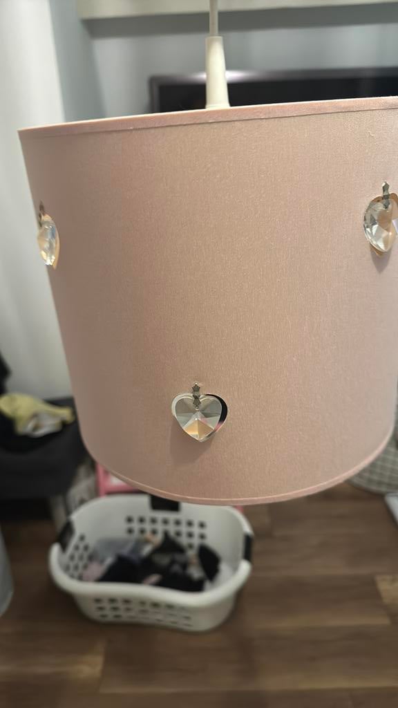 Lamp met hartjes voor een kinderkamer, Ophalen, Zo goed als nieuw, Minder dan 50 cm