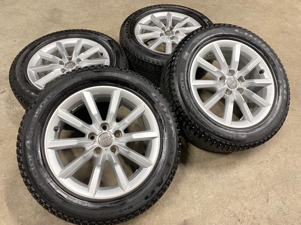 17 inch originele velgen + vierseizoenenbanden Audi Q3, Audi, Gebruikt, Banden en Velgen, 17 inch