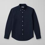 Donkerblauw overhemd met lange mouwen, Kinderen en Baby's, Kinderkleding | Maat 158, Ophalen of Verzenden, Gebruikt, Jongen of Meisje