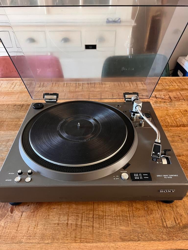 Sony PS-4750 direct drive topklasse platenspeler, Ophalen of Verzenden, Gebruikt, Sony, Pitch-regelaar