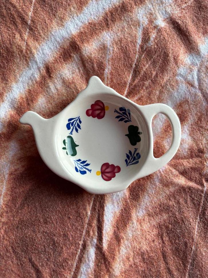 Boerenbont theetipje / theezakjes schoteltje Boerenbond, Huis en Inrichting, Keuken | Servies, Gebruikt, Schaal of Schalen, Boerenbont