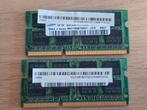 2x 2GB Samsung sodimm laptop geheugen - PC3-8500S, Ophalen, Gebruikt, DDR3, Laptop