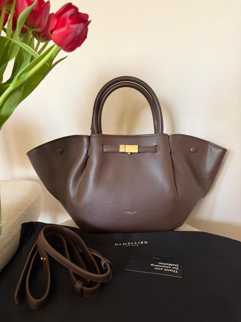DeMellier Midi New York tas bruin, Ophalen of Verzenden, Zo goed als nieuw, Bruin, Handtas