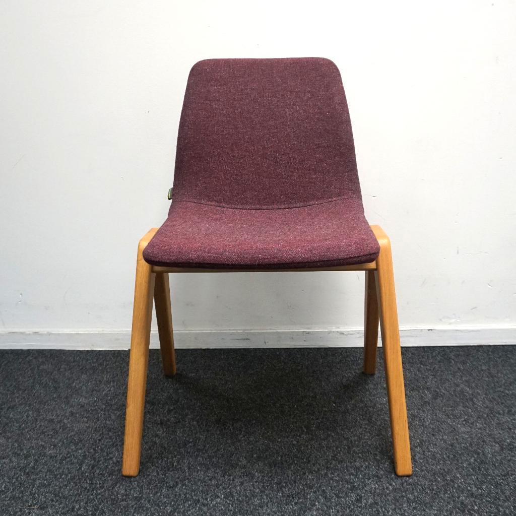 Naughtone Viv Wood Design Stoelen | Aubergine Gemeleerd, Gebruikt, Overige kleuren, -, -