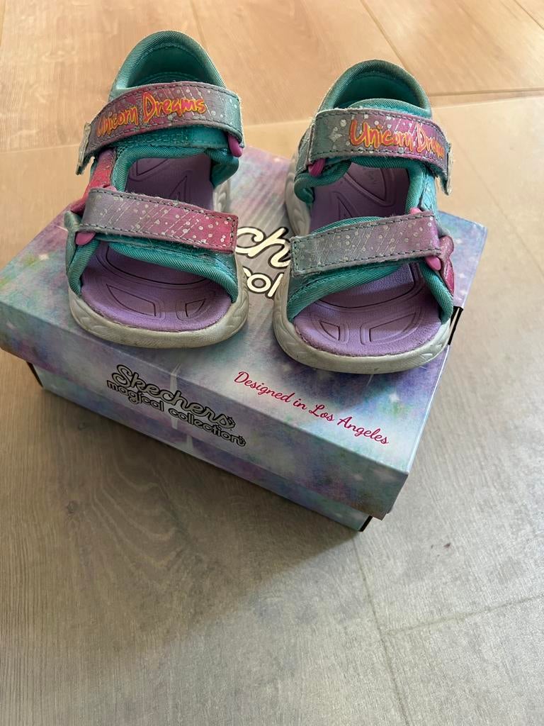 061 - Kinderschoenen / sandalen - Skechers meisjes - maat 22, Gebruikt, Meisje, Schoenen, Skechers