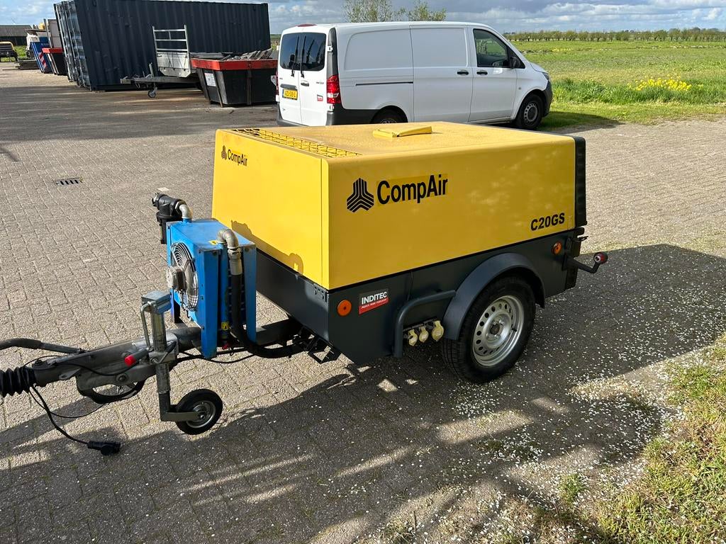 Compair C20GS mobiele diesel compessor met generator, 100 liter of meer, Ophalen of Verzenden, Nieuw, 400 tot 800 liter/min