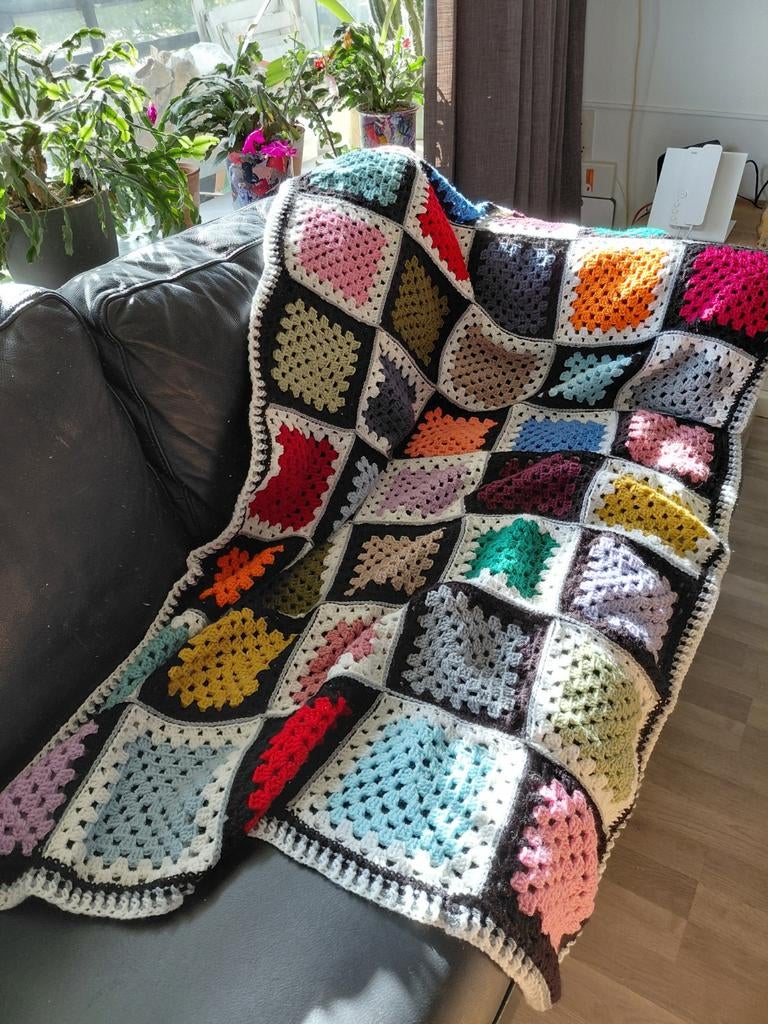 Gehaakte lappendeken, nieuw, 166x105cm., Ophalen of Verzenden, Nieuw