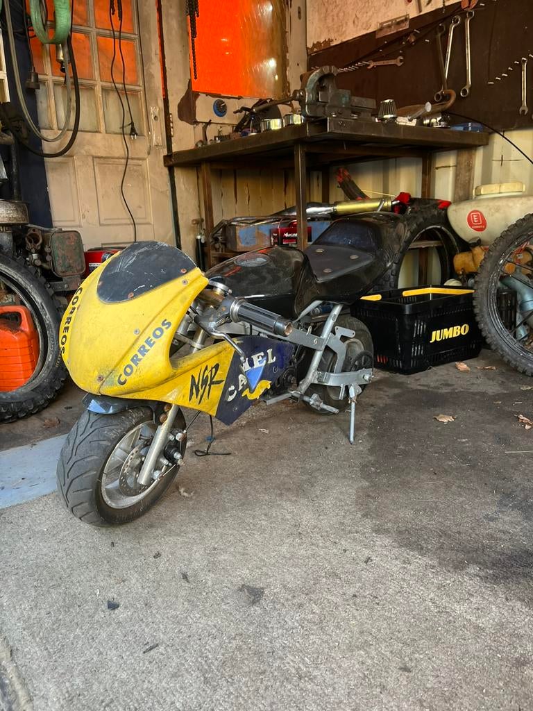 Minibike, Fietsen en Brommers, Minibikes, Midibikes en Pitbikes, Gebruikt, Overige typen, 50 cc, Schijfrem