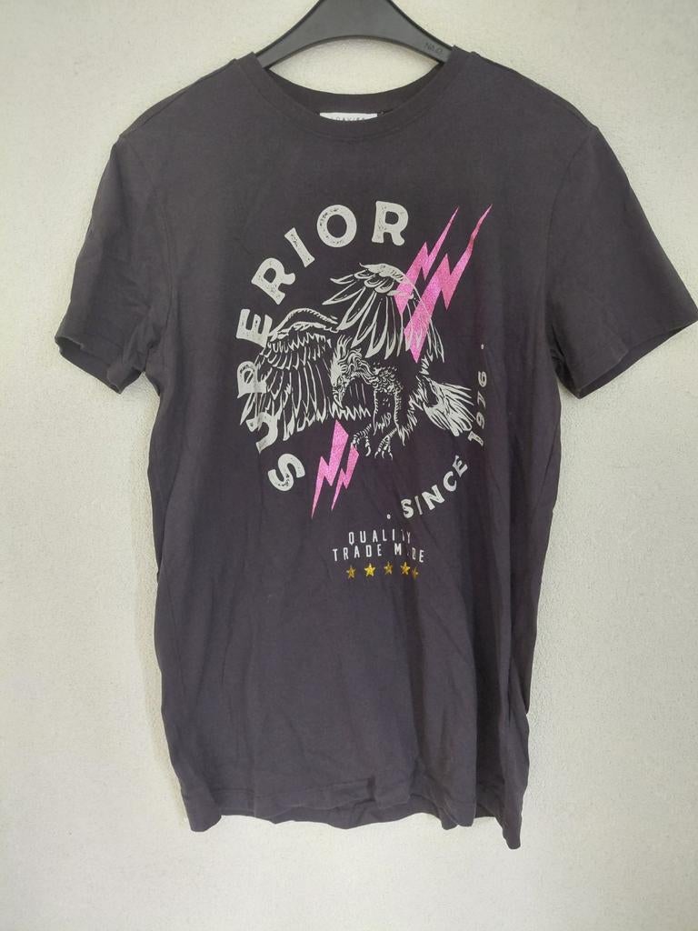 Loavies T-shirt met adelaarprint - Maat XS, Zwart, Ophalen of Verzenden, Loavies, Korte mouw