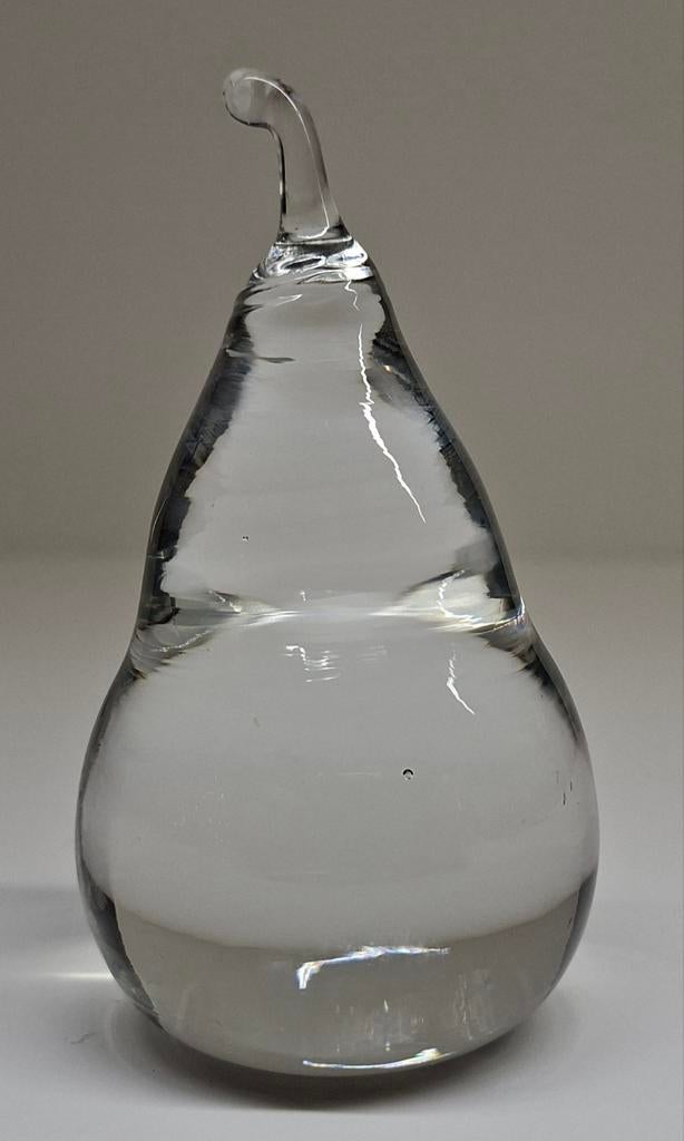 Glazen peer. Presse papier?, Antiek en Kunst, Antiek | Glas en Kristal, Ophalen of Verzenden