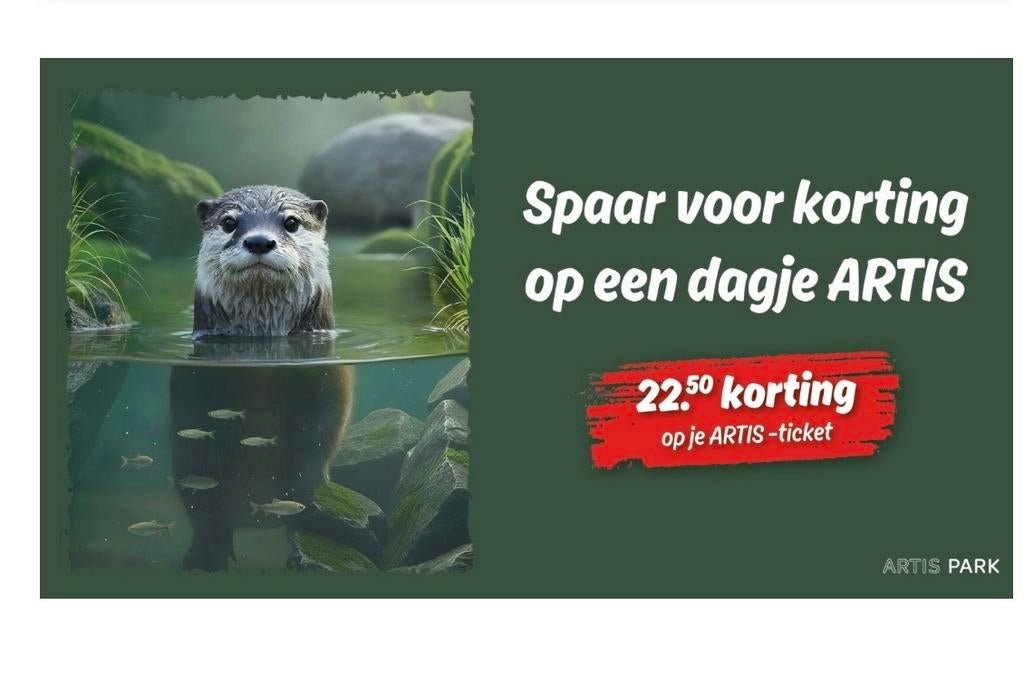 2 volle spaarkaarten Dekamarkt Artis, Dekamarkt, Ophalen of Verzenden