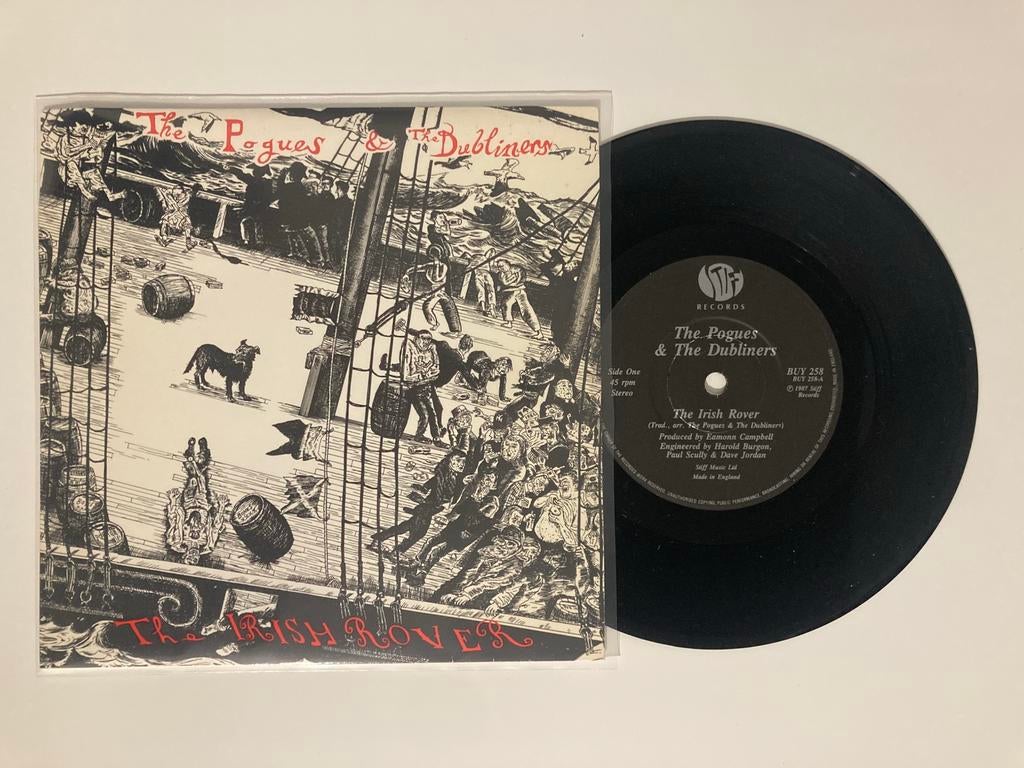 The Pogues & The Dubliners - The Irish rover, Ophalen of Verzenden, 7 inch, Single