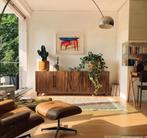 Dressoir 206 cm acaciahout - 4-deurs, natural finish, Met deur(en), Modern / Scandinavisch / Japandi, Nieuw, Ophalen of Verzenden