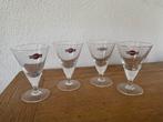 Set van 4 vintage Martini glazen uit de jaren '60, Ophalen of Verzenden