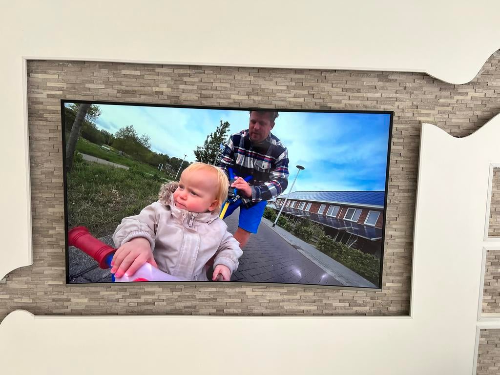 Samsung Curved UHD TV 55 inch - Werkt perfect, Ophalen, LED, 50 Hz, Zo goed als nieuw