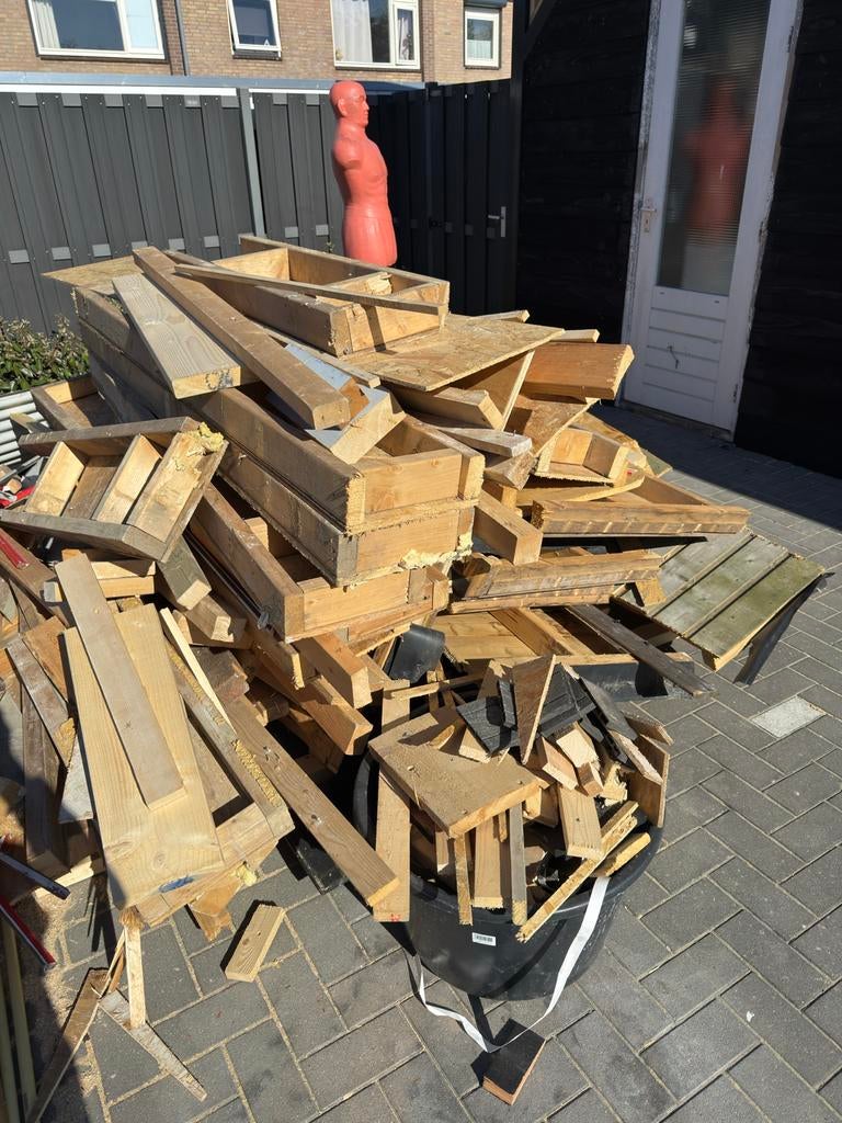 partij brandhout gratis ophalen Ouddorp, Ophalen, Gebruikt, Minder dan 25 mm, Balk